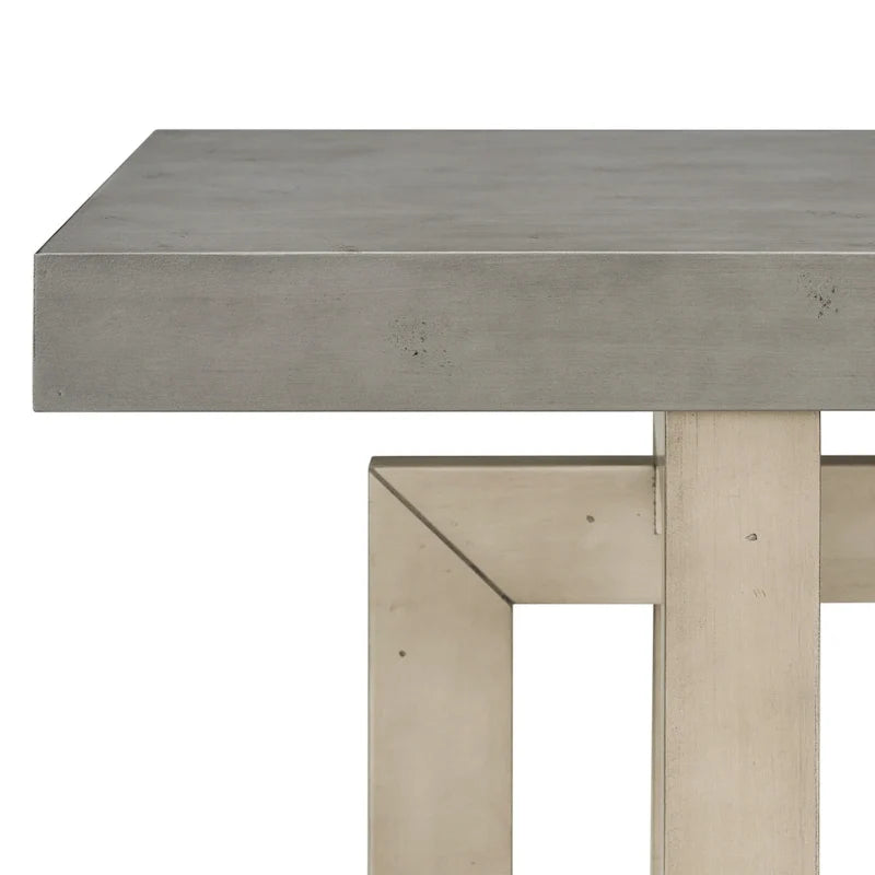 Console d'entrée minimaliste extra longue avec plateau en bois
