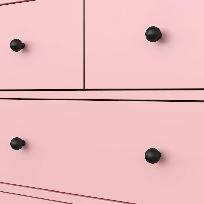 Commode rose à 3 tiroirs pour chambre à coucher, salon, chambre d'enfant, entrée et couloir