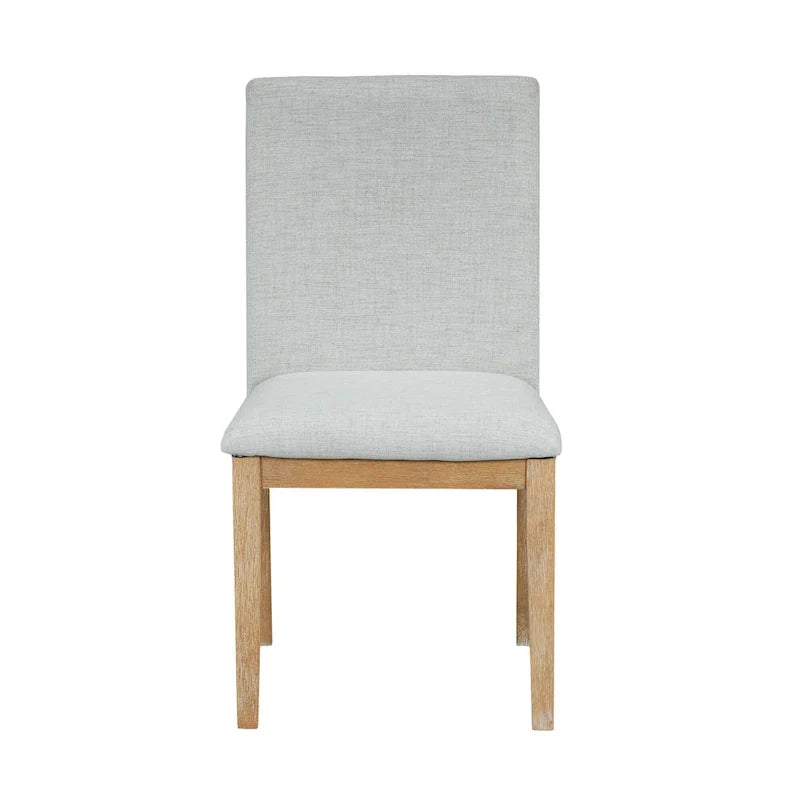 Ensemble de salle à manger rustique 7 pièces avec table extensible et 6 chaises