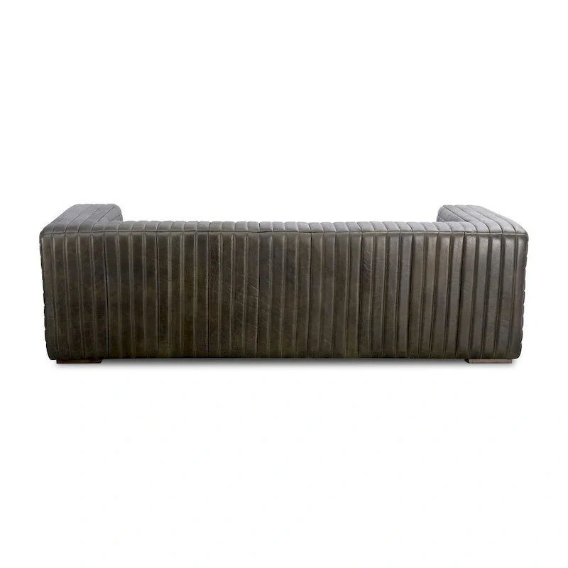 Canapé moderne en cuir avec piqûres de canal
