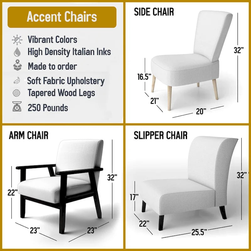 Fauteuil d'appoint du milieu du siècle en tissu pied-de-poule classique