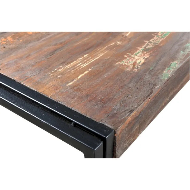 Table à Manger Ancienne en Bois Recyclé Fait Main (Inde)
