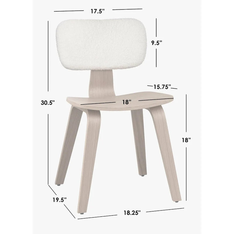 Chaises de salle à manger scandinaves (lot de 2)