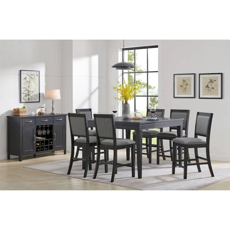 Table hauteur comptoir avec rallonge