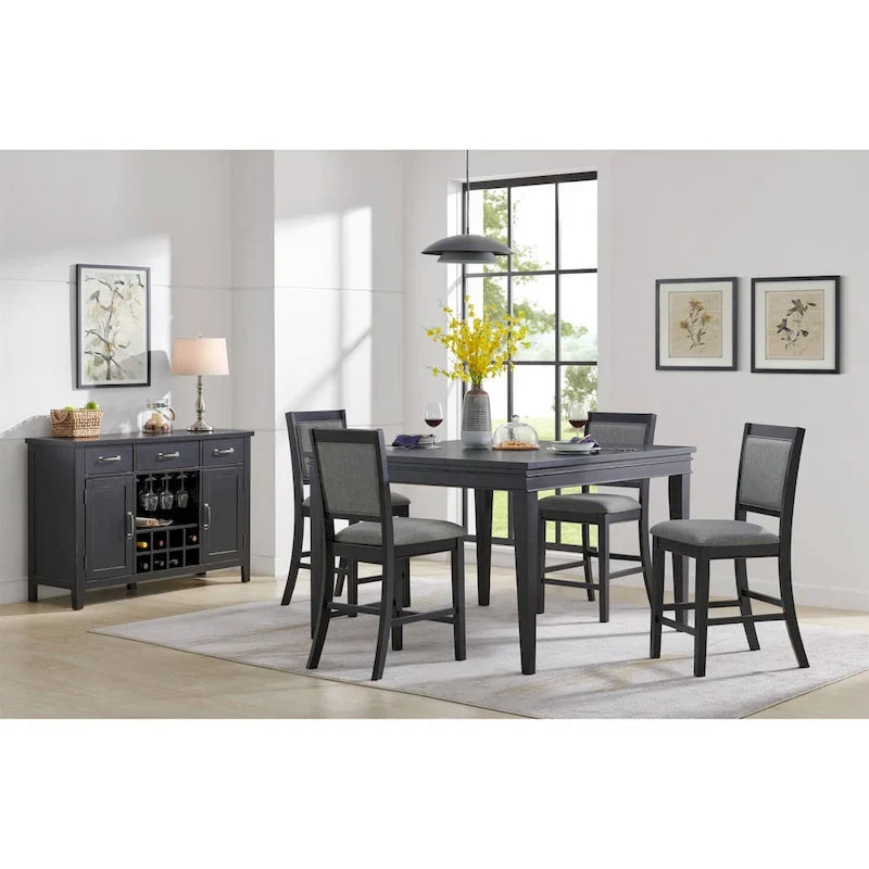 Table hauteur comptoir avec rallonge