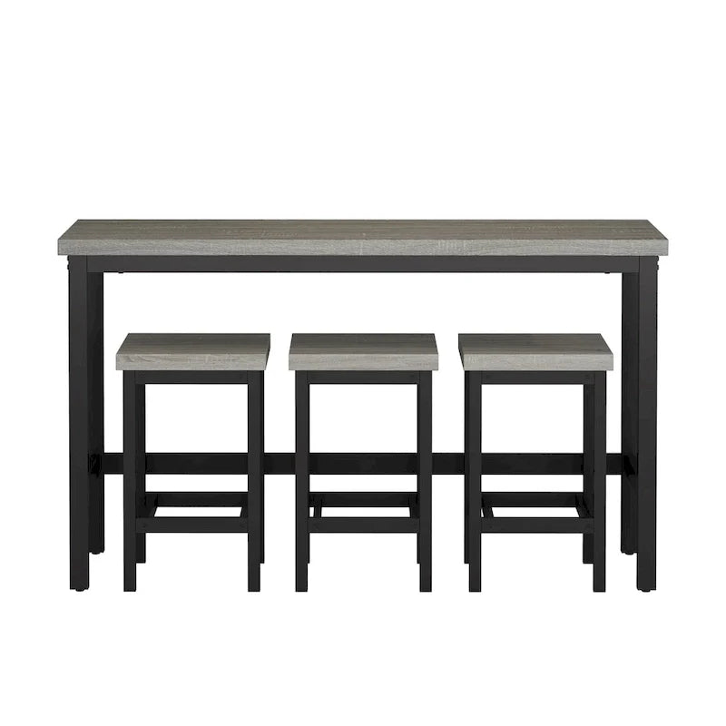 Ensemble de table à manger extra-longue hauteur comptoir