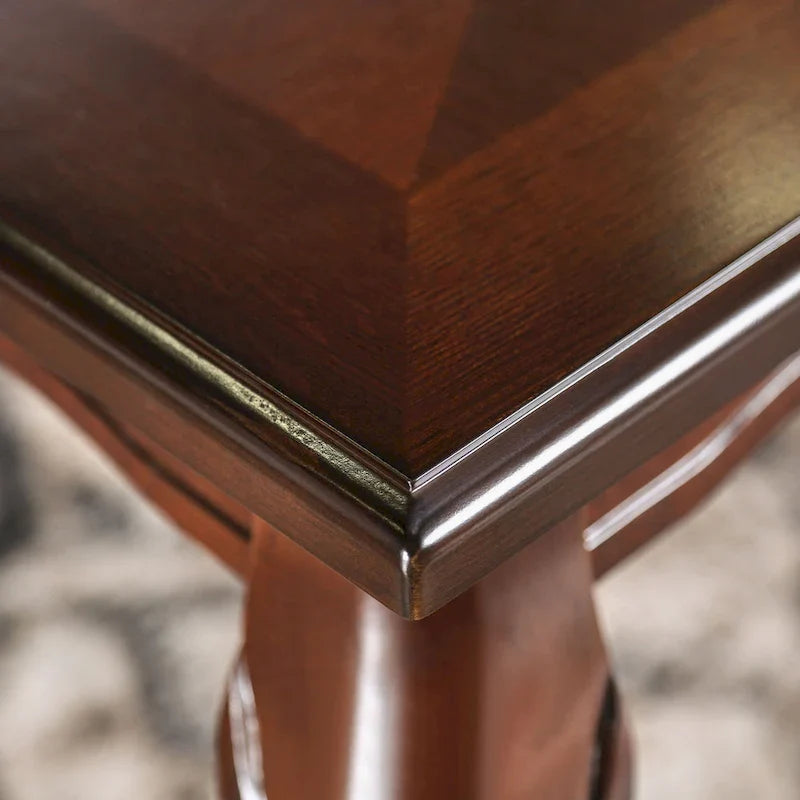 Table de salle à manger Furniture of America Shak traditionnelle en noyer foncé de 78 pouces