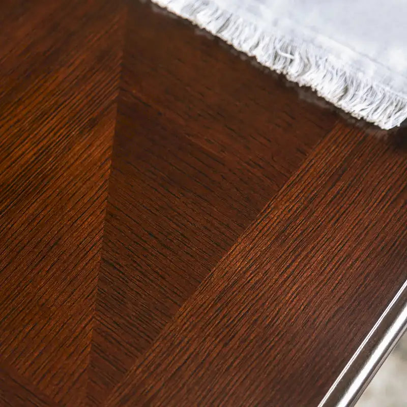 Table de salle à manger Furniture of America Shak traditionnelle en noyer foncé de 78 pouces