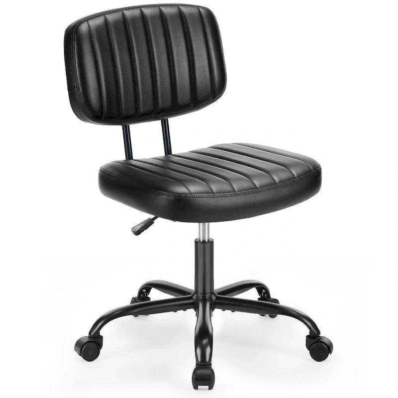 Chaise de bureau à dossier bas petite chaise de bureau à roulettes