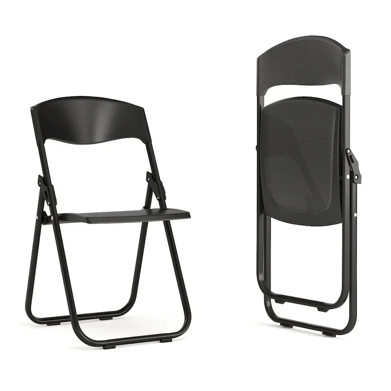 2 Pack 500 lb. Capacity Heavy Duty Plastic Folding Chair