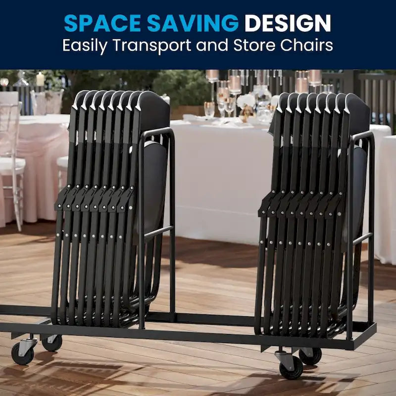 Lot de 2 chaises pliantes en plastique ultra-résistant de 227 kg