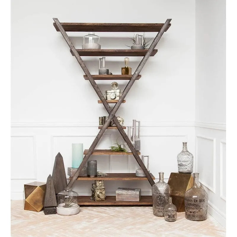 Table d'appoint/de bout hexagonale en laiton plaqué