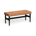 Banc en osier naturel noir