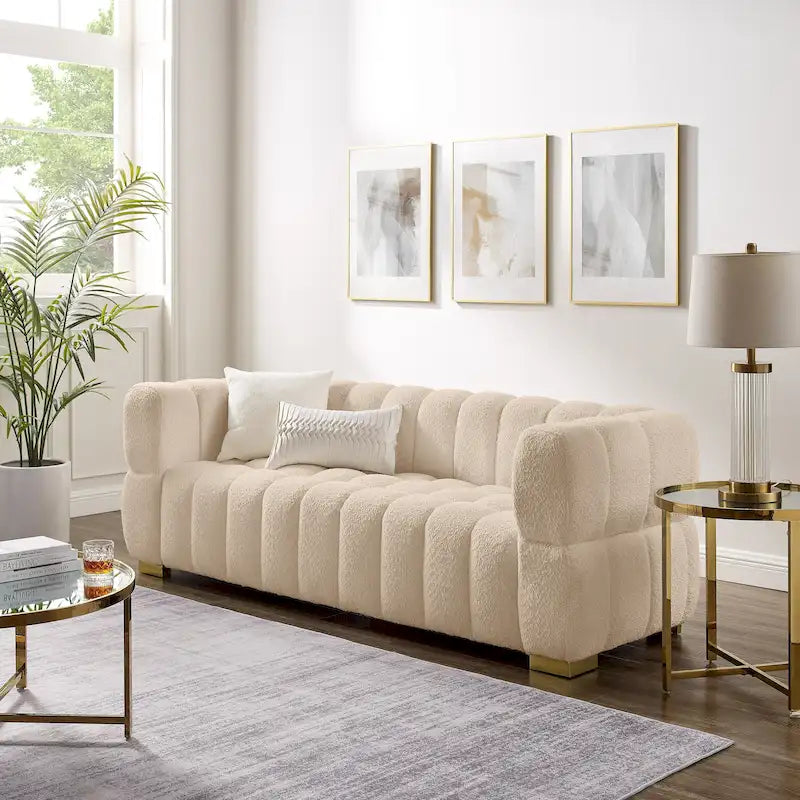 Canapé Moderne de 85 Pouces, Canapé Confortable pour les Loisirs - 85 x 33.86