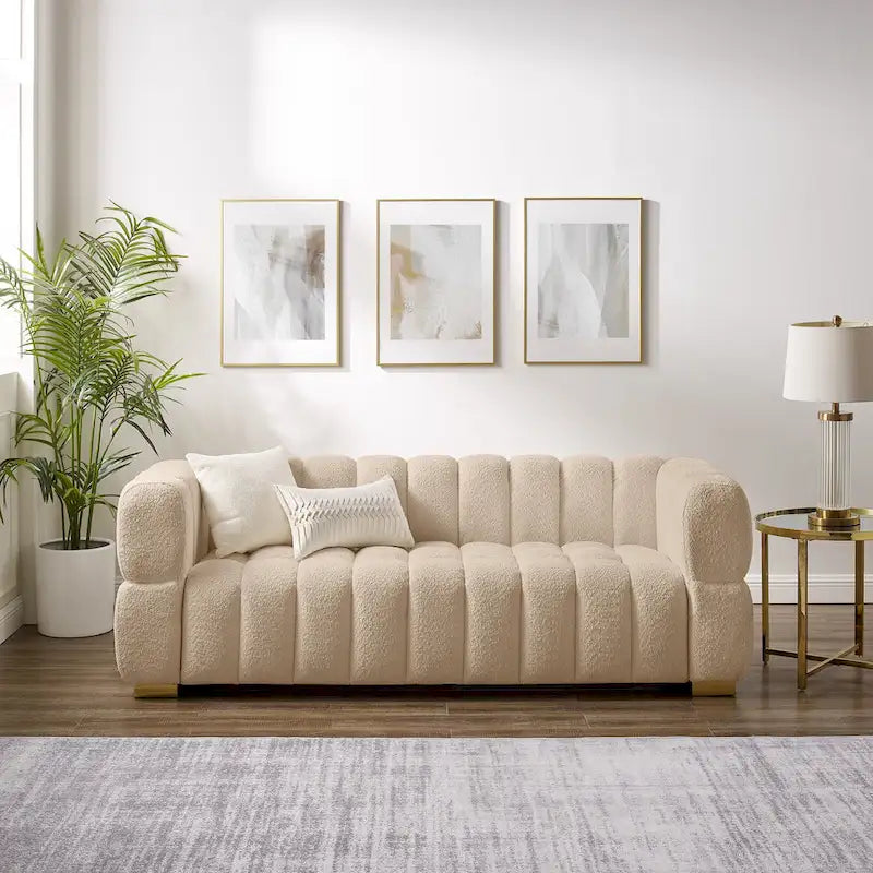 Canapé Moderne de 85 Pouces, Canapé Confortable pour les Loisirs - 85 x 33.86