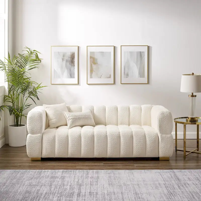 Canapé Moderne de 85 Pouces, Canapé Confortable pour les Loisirs - 85 x 33.86
