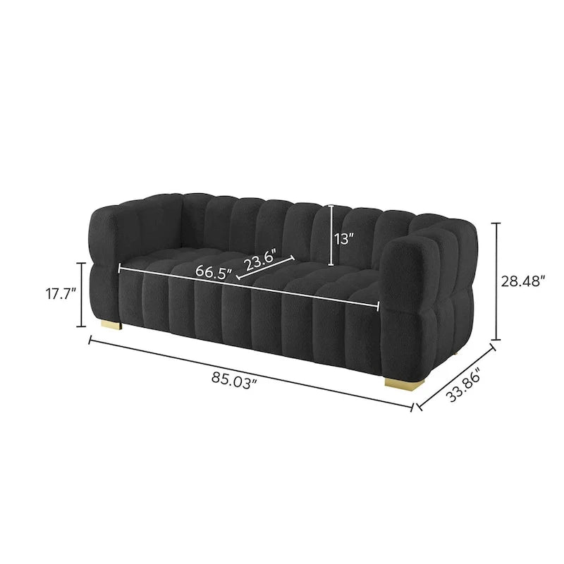 Canapé Moderne de 85 Pouces, Canapé Confortable pour les Loisirs - 85 x 33.86