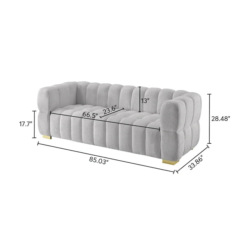 Canapé Moderne de 85 Pouces, Canapé Confortable pour les Loisirs - 85 x 33.86
