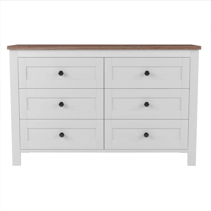 Ensembles de chambre à coucher 3 pièces Lit plateforme de ferme avec table de chevet et commode