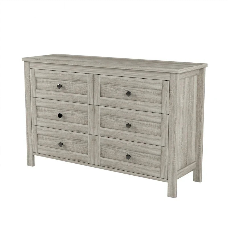 Ensembles de chambre à coucher 3 pièces Lit plateforme de ferme avec table de chevet et commode