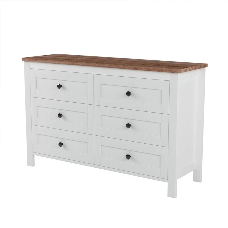 Ensembles de chambre à coucher 3 pièces Lit plateforme de ferme avec table de chevet et commode