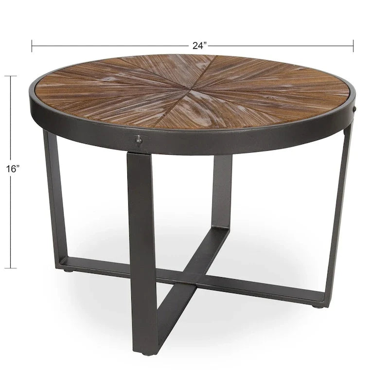 Table basse ronde - 24x24x15,5