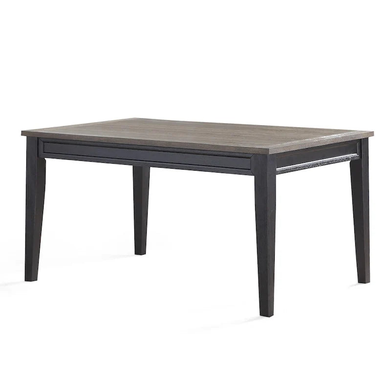 Table de salle à manger bicolore ébène et bois flotté Steve Silver Ralston