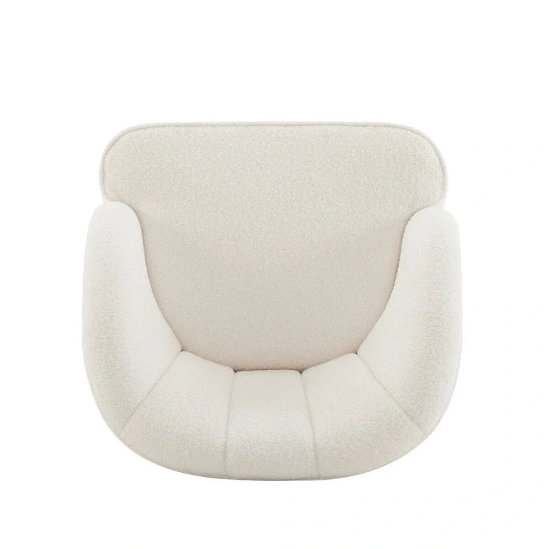 Fauteuil d'appoint rembourré avec pieds en bois