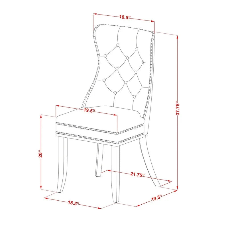 Ensemble de Salle à Manger East West Furniture comprenant une Table Carrée et des Chaises Rembourrées, Acajou (Options de Pièces)