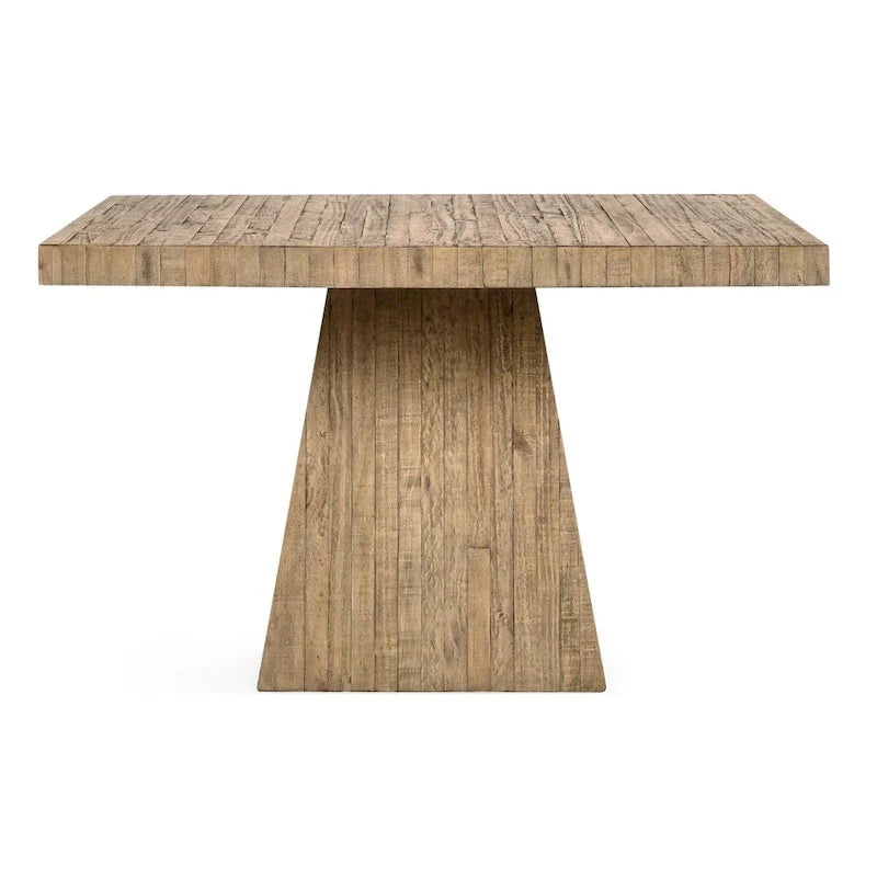 Table à manger carrée 48 po au fini naturel